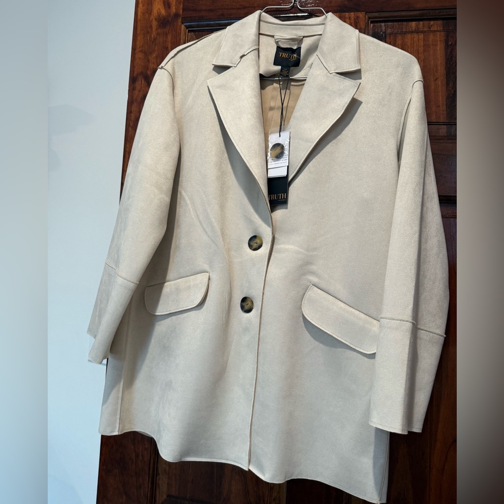 NWT | Suede Oversized Coat